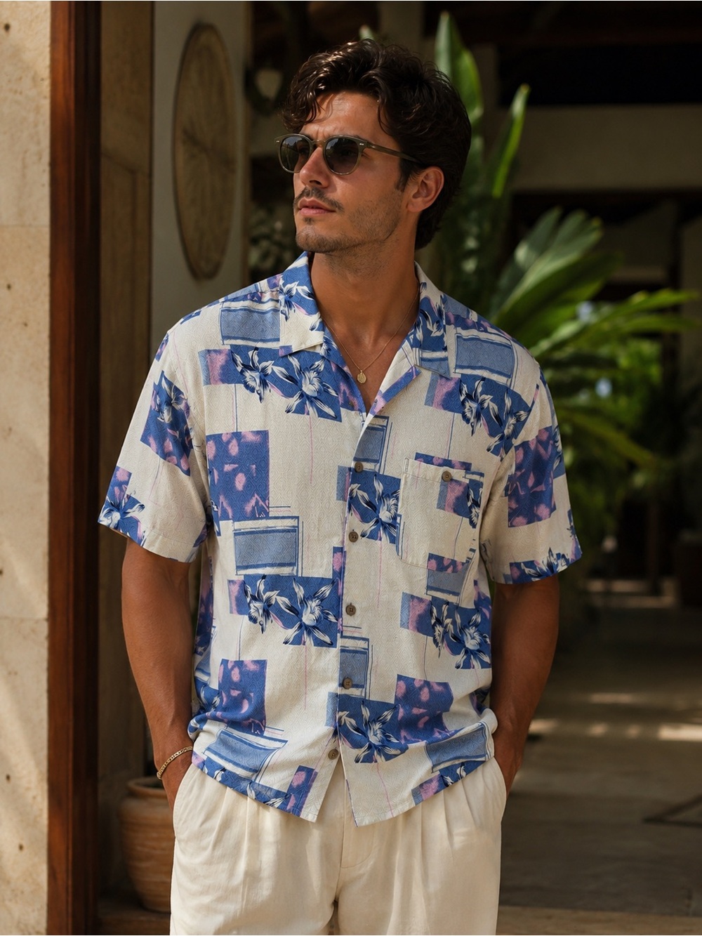 Vintage Bobby Chan 100% Silk Hawaiian Resort Camp Shirt XL